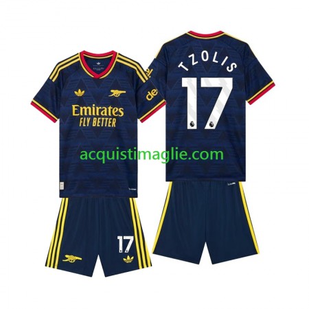 Divisa di Calcio Arsenal Christos Tzolis 17 Bambino Trasferta 2026/2027